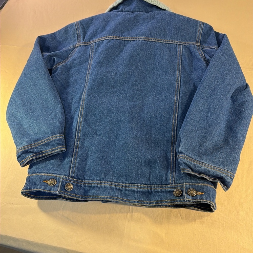 Bocini denim jacket, youth boys size large 10 to 12 Sherpa- Lined - Picture 4 of 8